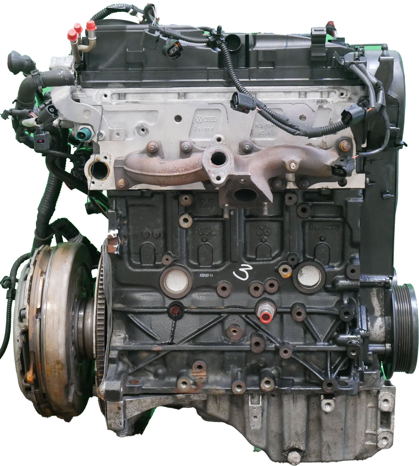 Moteur pour Audi 2,0 TDI Diesel CJCA CJC 03L100037T d'occasion - Moteur Auto Usagé