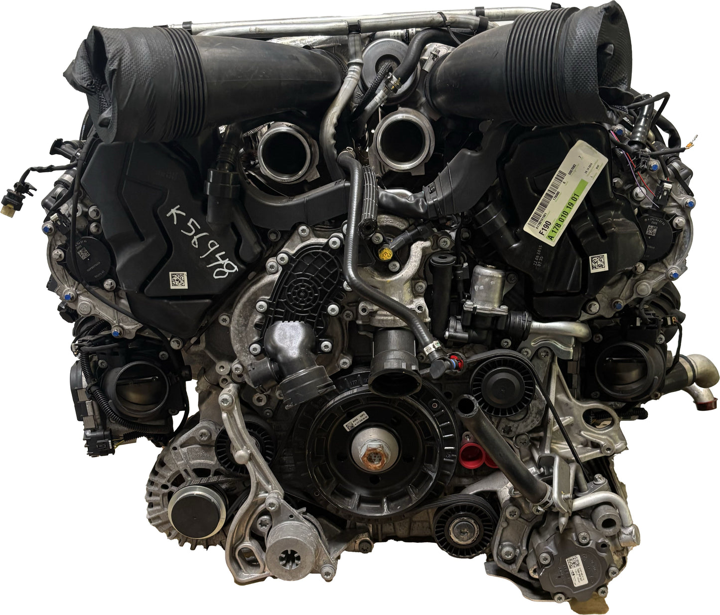 Moteur Mercedes AMG GT S 2015 M40 V8 M178.980 178.980 A1780101901 A1902600600 | ExpressParts