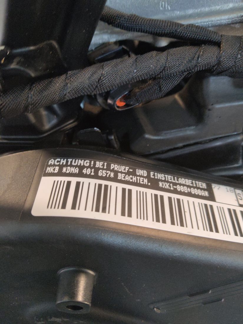 Vue moteur DNAA-DNA VW 2.0L – pièce occasion
