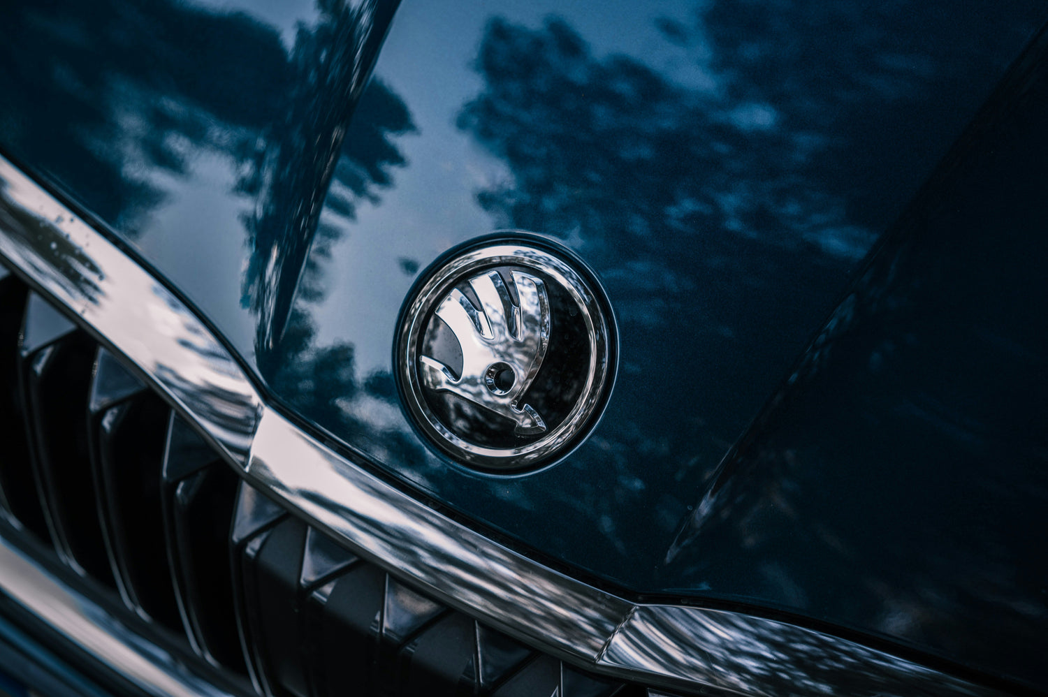 Logo Skoda sur calandre — Express Parts, moteurs Skoda d'occasion garantie 3 mois