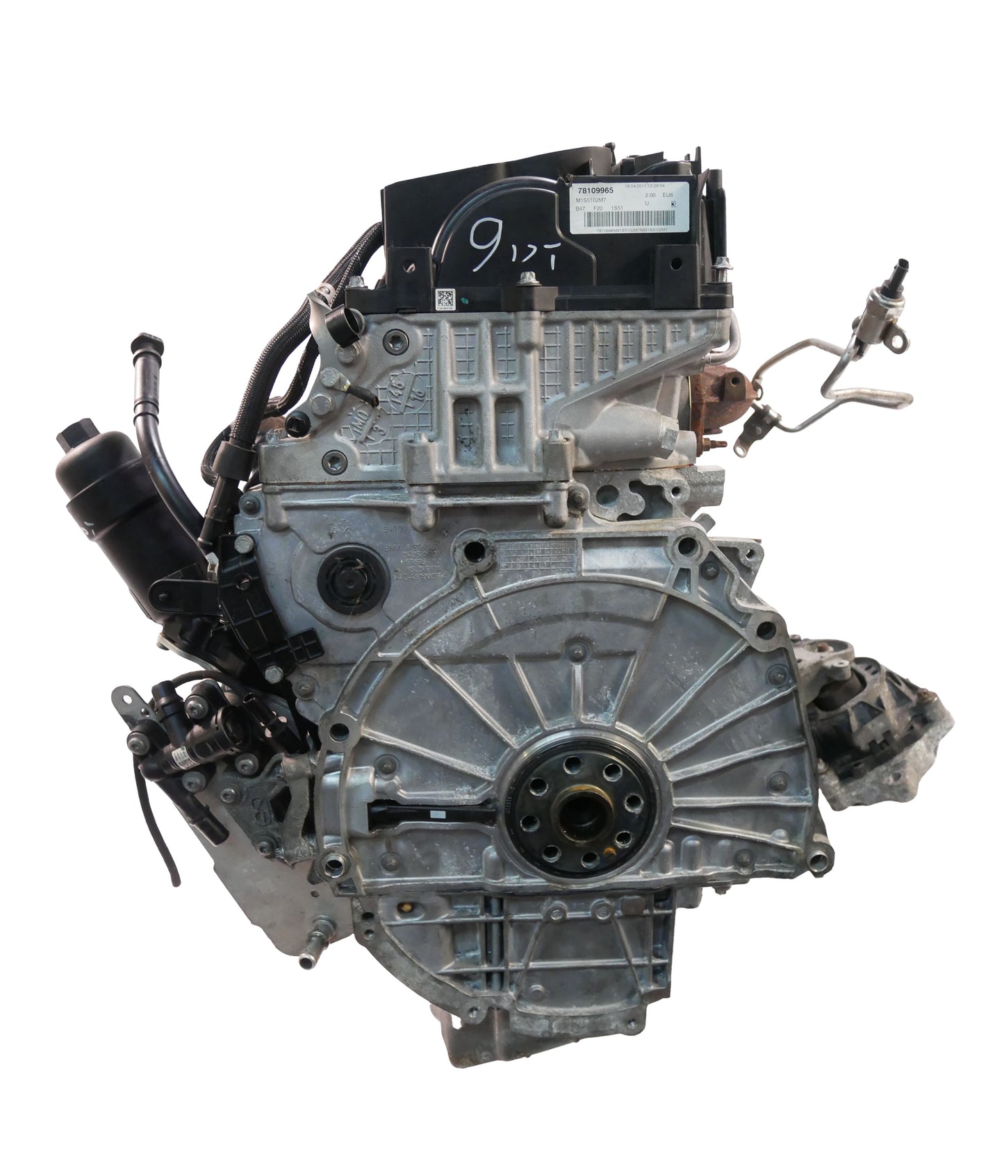 Moteur BMW Série 1 F20 F21 2,0 118d B47D20A B47D20O0 B47 11002455627 11002473176 d'occasion - Moteur Auto Usagé