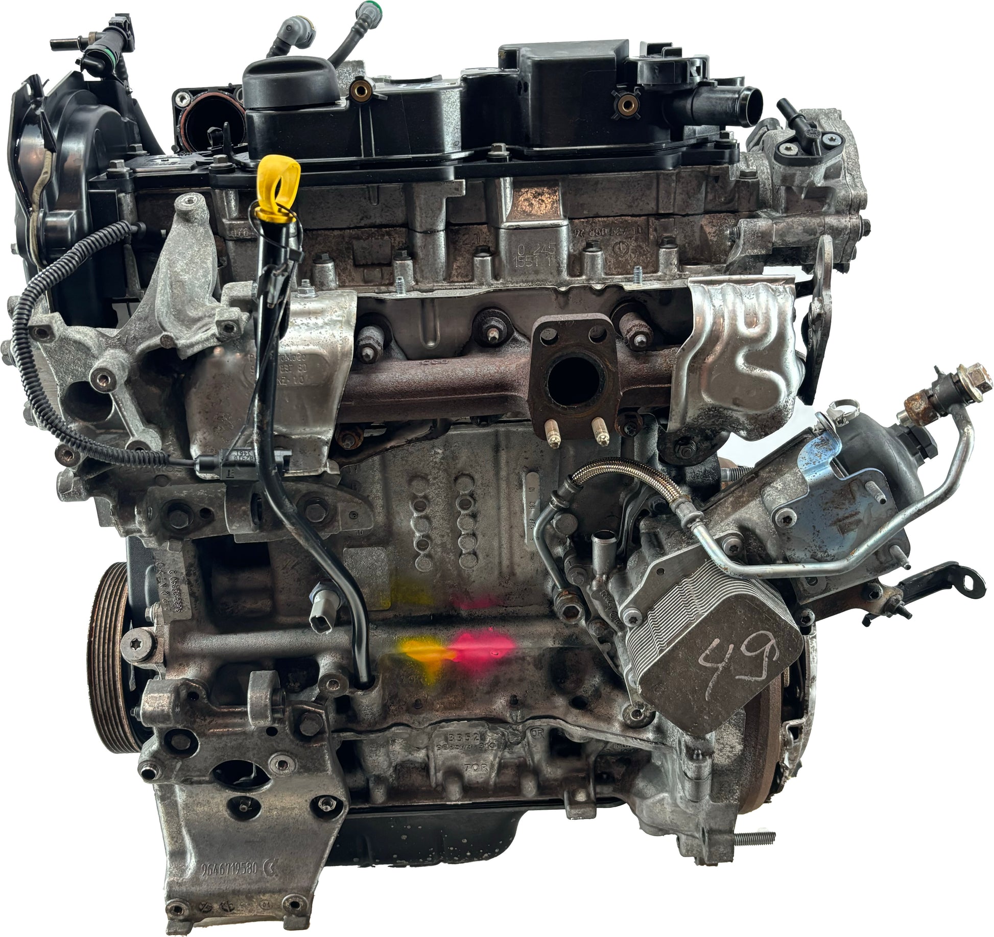 Moteur pour Citroen 1,6 HDi 9HP DV6D 9H06 0139WX d'occasion - Moteur Auto Usagé