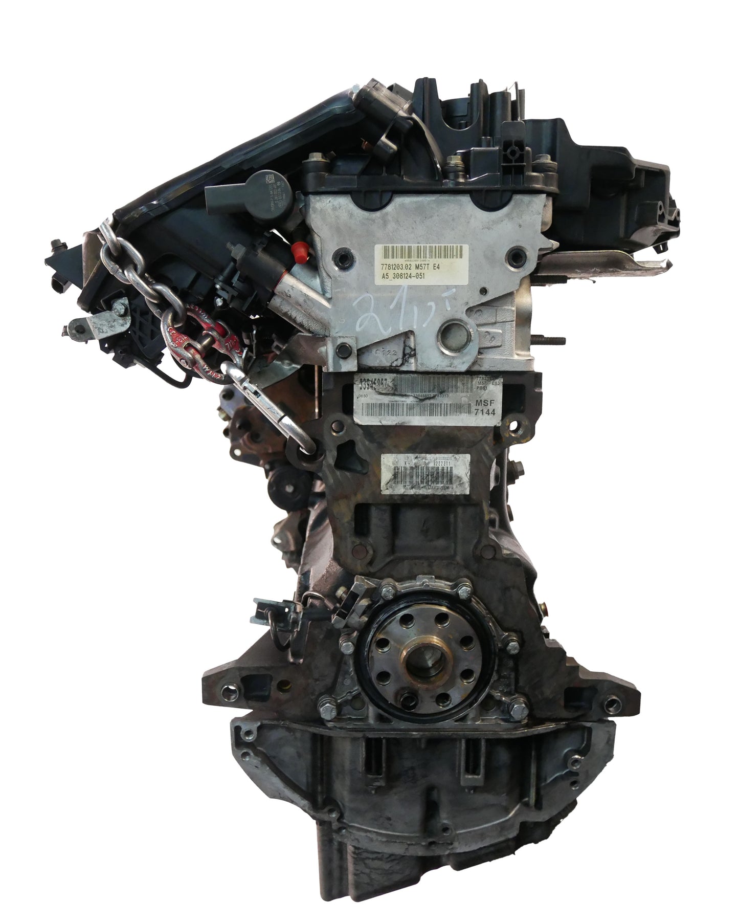 Moteur BMW X3 E83 3,0 d M57D30 306D2 M57D30O1 M57 11000398709 11000398710 d'occasion - Moteur Auto Usagé