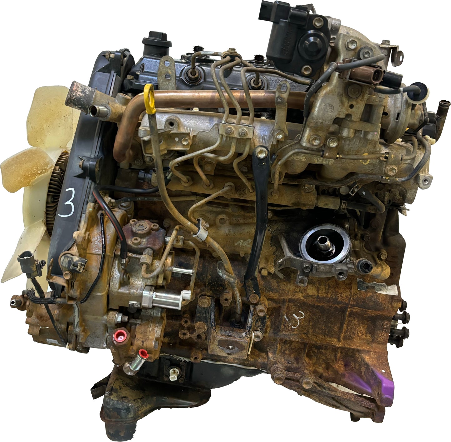 Moteur Pour Toyota Hilux VII 2,5 D-4D 2KD-FTV 1900030440 d'occasion - Moteur Auto Usagé