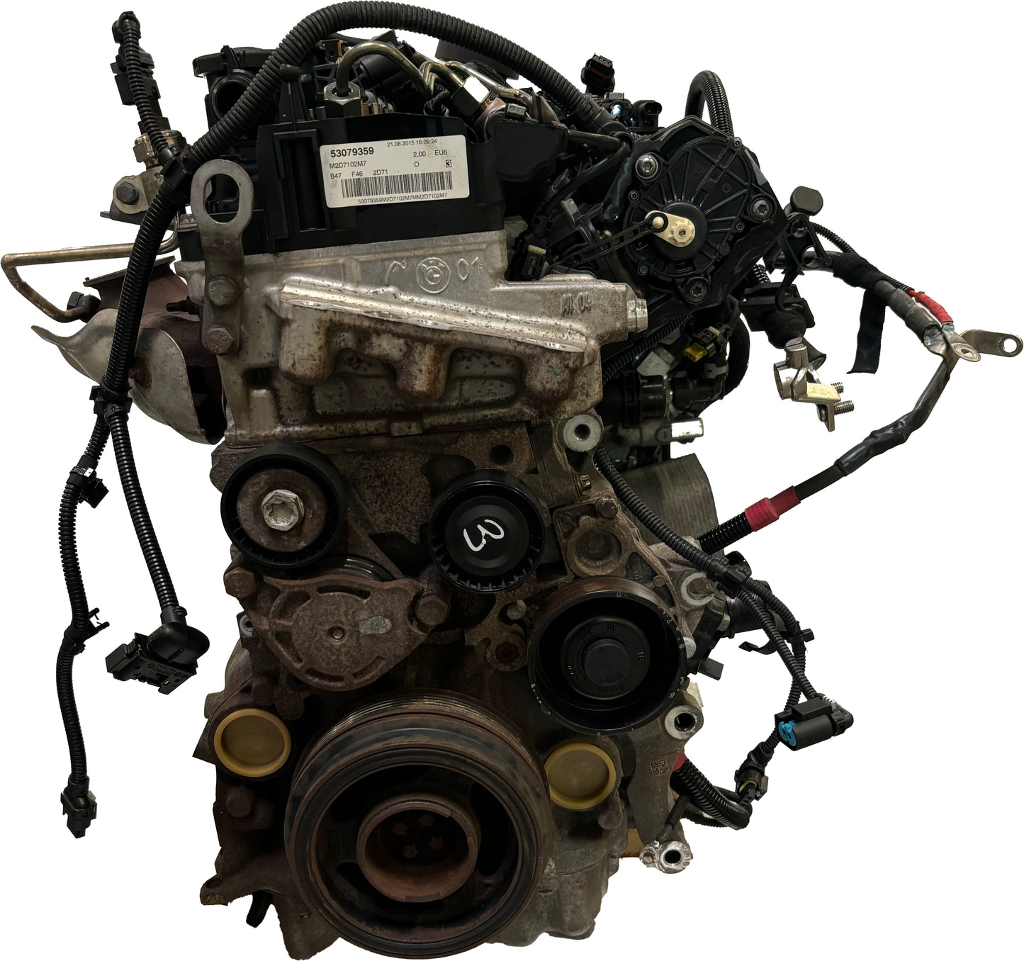 Moteur Pour BMW Série 2 F45 F46 2,0 d 220d xDrive B47C20A B47 11002357918 d'occasion - Moteur Auto Usagé