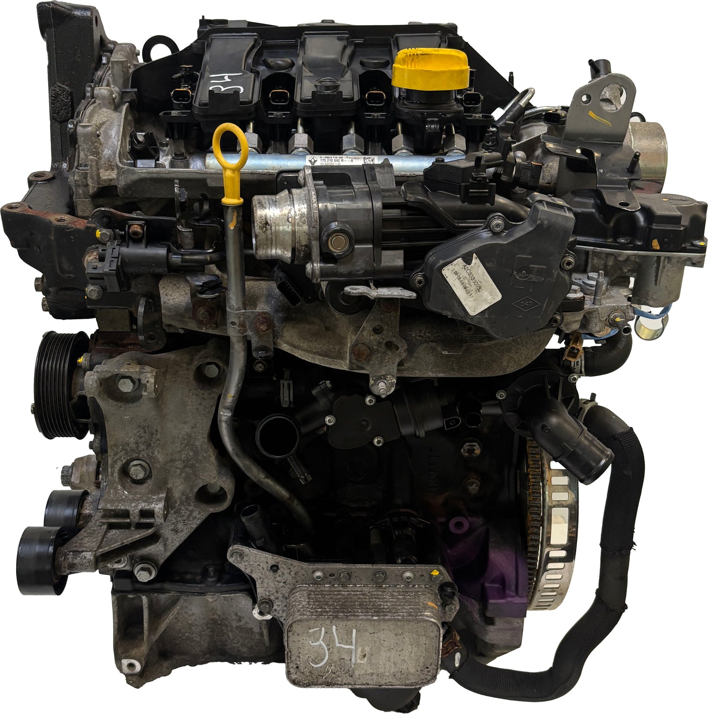 Moteur Pour Nissan Qashqai II 1,6 dCi R9M410 R9M 1010201Q0F d'occasion - Moteur Auto Usagé