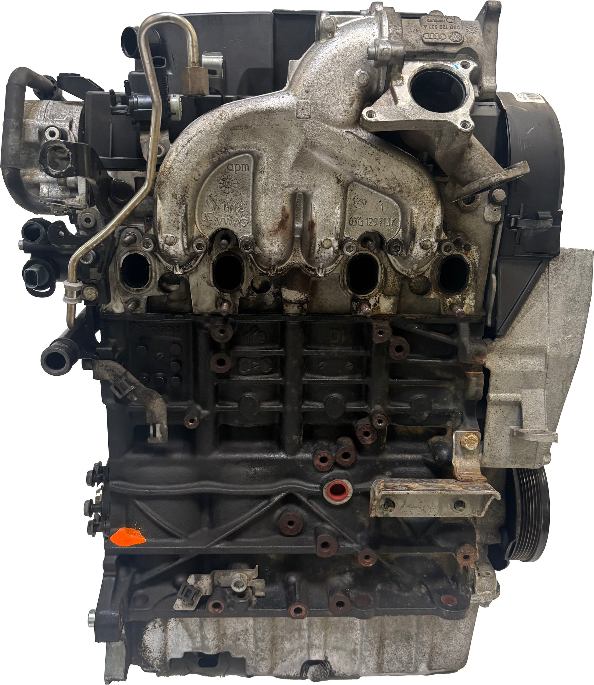 Moteur Pour Audi Seat Skoda VW A3 Leon Fabia Golf V 1,9 TDI BLS 03G100037F d'occasion - Moteur Auto Usagé