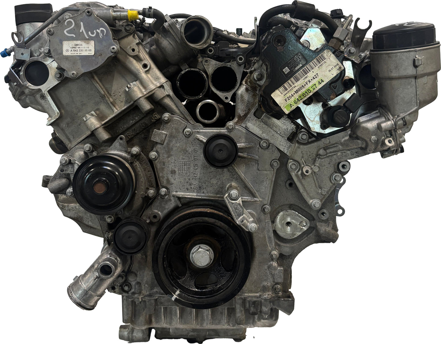 Moteur d'occasion Mercedes GLK X204 3.0L – OM642.961-OM642-642.961/A6420102744 – 2008