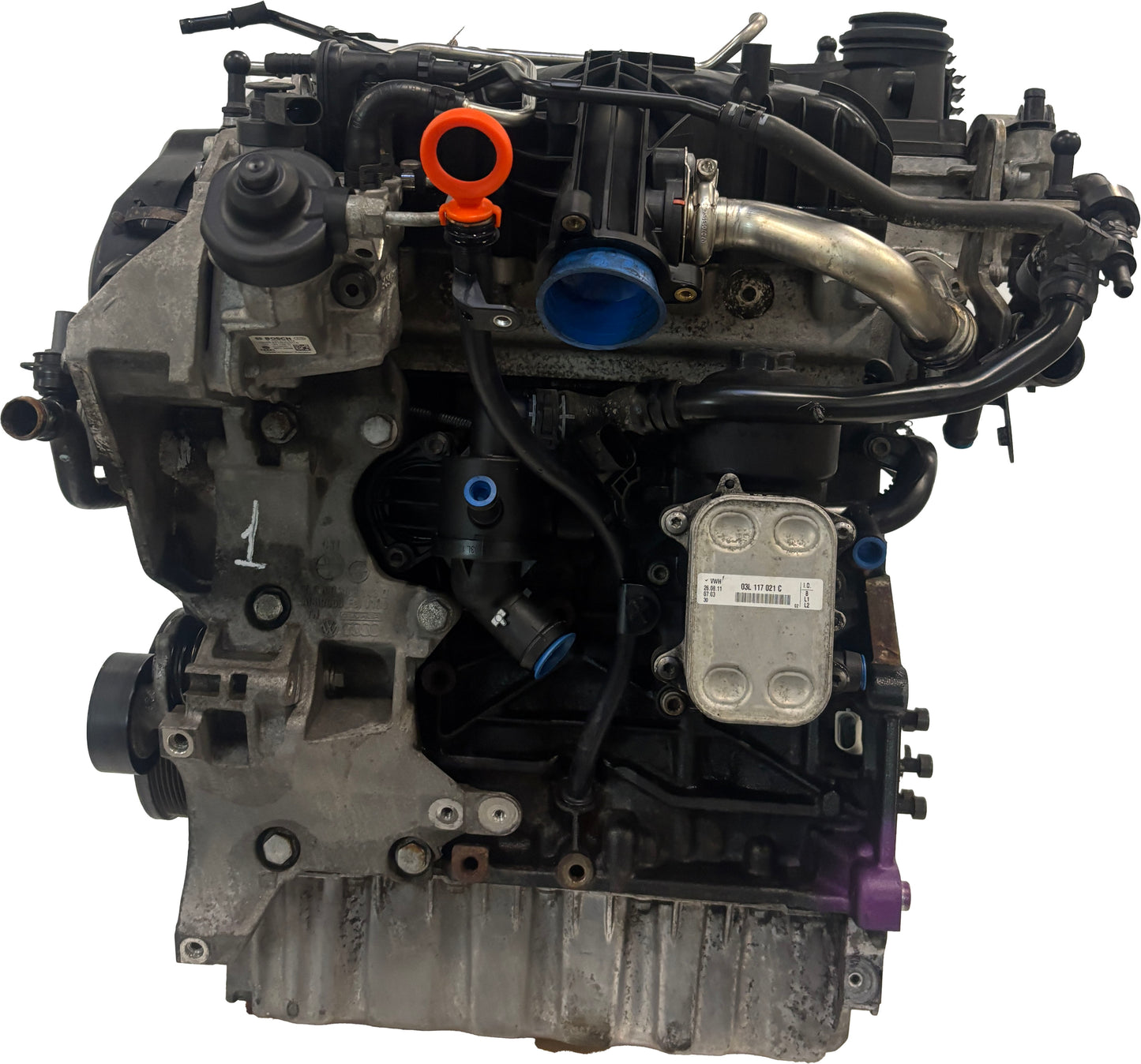 Moteur Pour Audi Seat Skoda VW A3 Superb 2,0 TDI CFFB CFF 03L100034 d'occasion - Moteur Auto Usagé