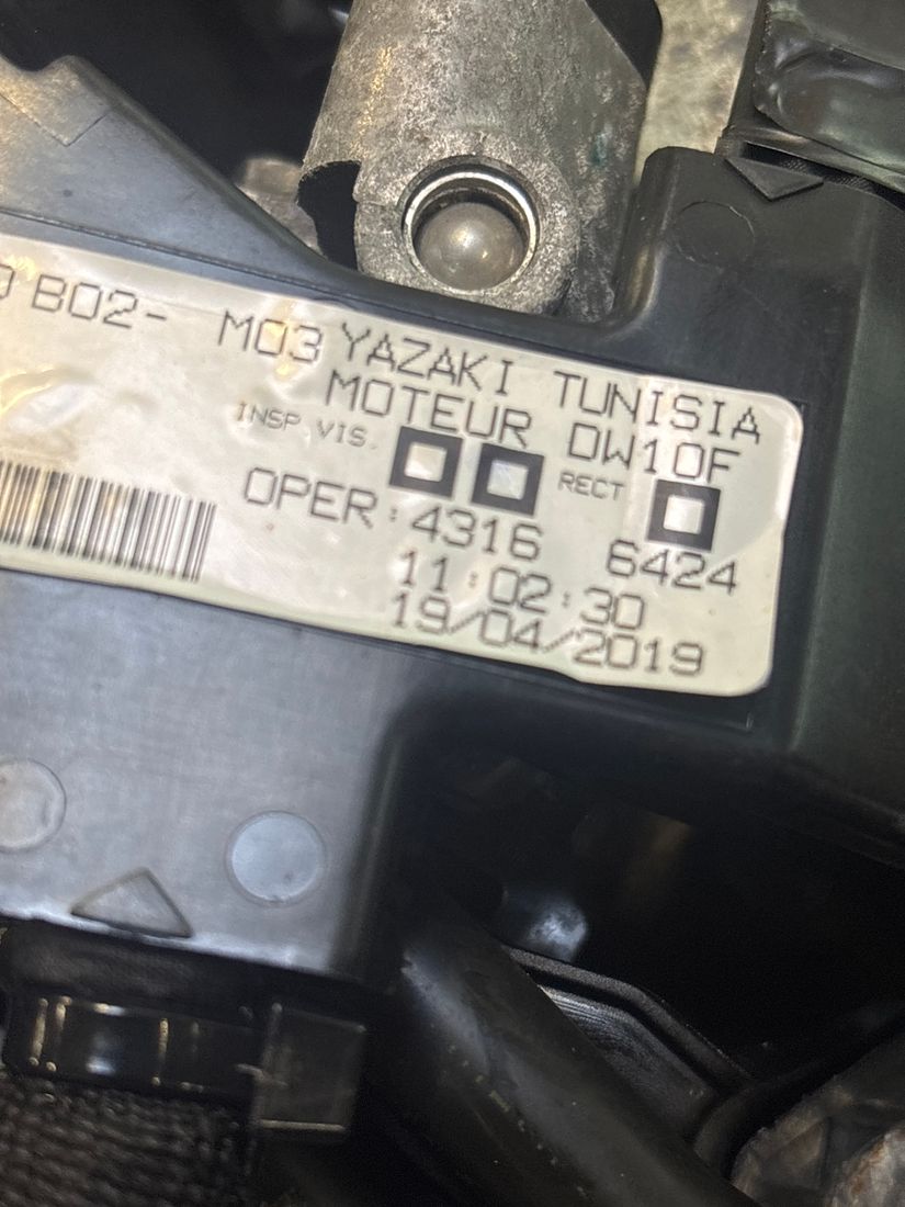 Vue moteur DW10FE-AHK Citroen 2.0L – pièce occasion