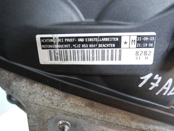Vue moteur CJZC-CJZ Seat 1.2L – pièce occasion