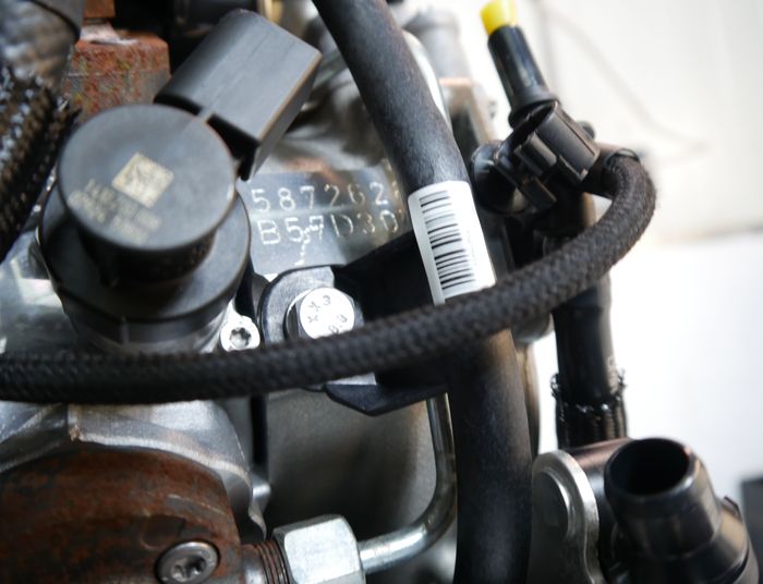 Vue moteur B57D30B-B57D30T2-B57 BMW 3.0L – pièce occasion