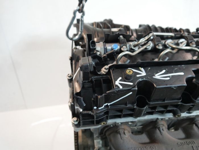 Vue moteur N47D20A-N47 BMW 2.0L – pièce occasion