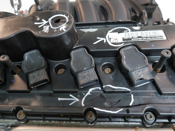 Vue moteur BPR VW 2.5L – pièce occasion
