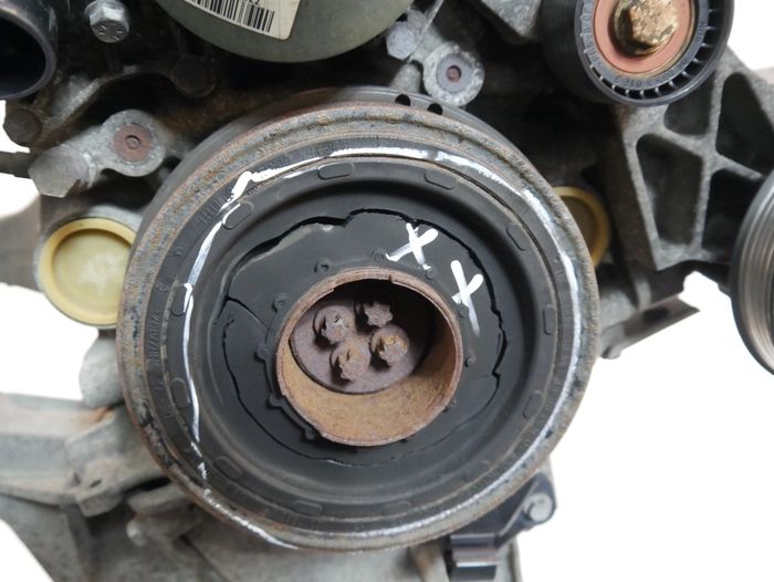 Vue moteur N47-N47D20C BMW 2.0L – pièce occasion