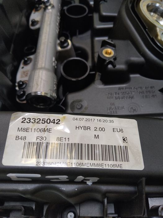 Vue moteur B48B20A-XB1141M0-B48 BMW 2.0L – pièce occasion