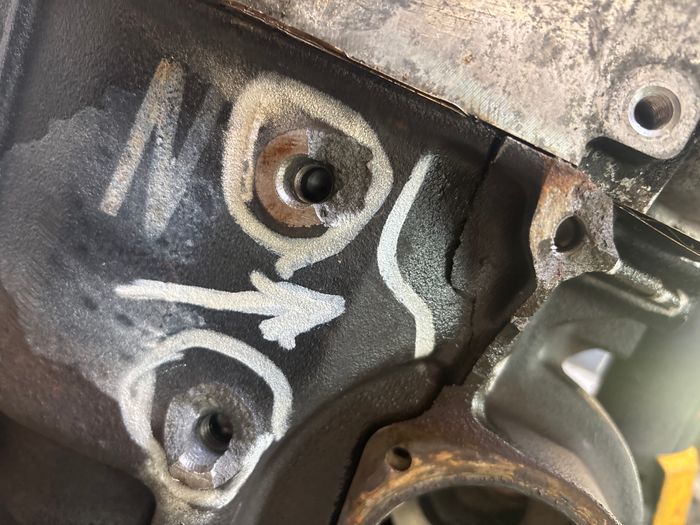 Vue moteur BDE VW 2.8L – pièce occasion