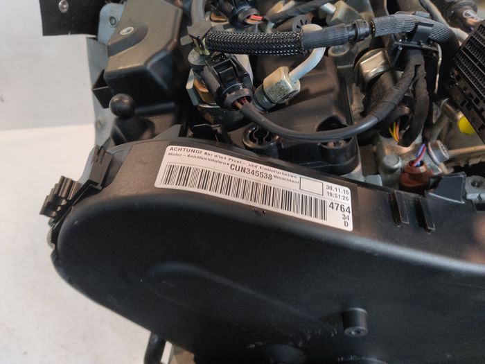 Vue moteur CUN-CUNA Skoda 2.0L – pièce occasion