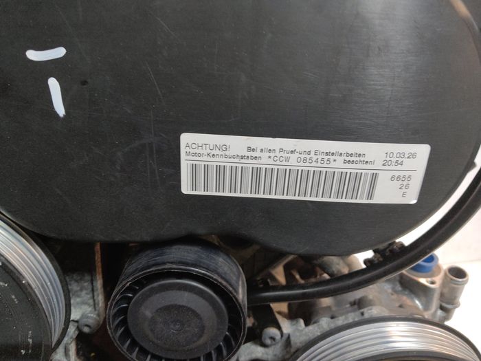 Vue moteur CCWA-CCW Audi 3.0L – pièce occasion