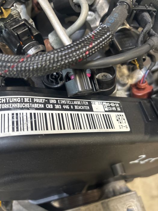 Vue moteur CRBC-CRB VW 2.0L – pièce occasion