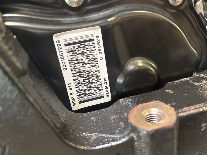 Vue moteur R9M-R9M414 NISSAN 1.6L – pièce occasion