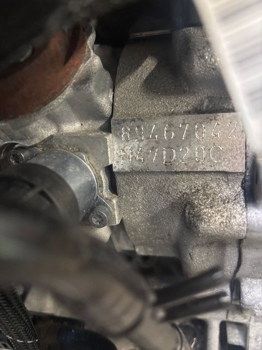 Vue moteur N47D20A-N47 BMW 2.0L – pièce occasion