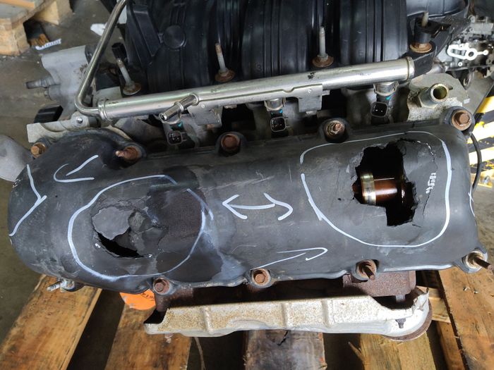 Vue moteur EKG Jeep 3.7L – pièce occasion