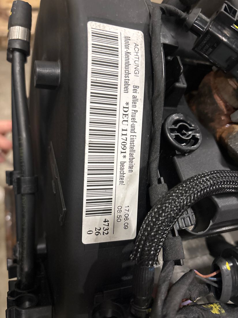 Vue moteur DEUA Audi 2.0L – pièce occasion